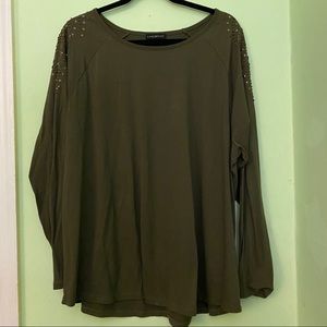Lane Bryant Olive Top
